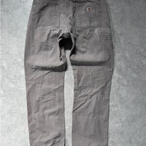 2000s Vintage Carhartt Grey Faded Pants Size 34 x 34